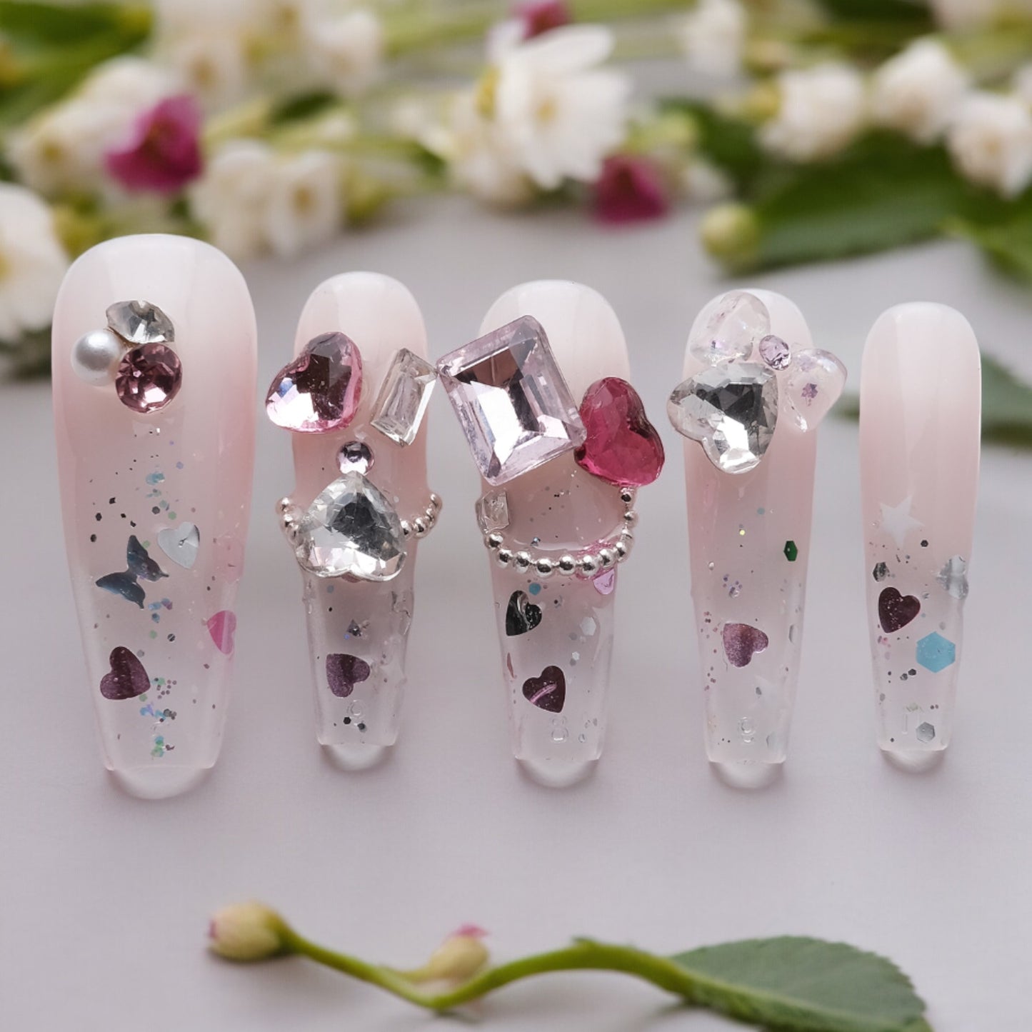 Rhinestone Hearts