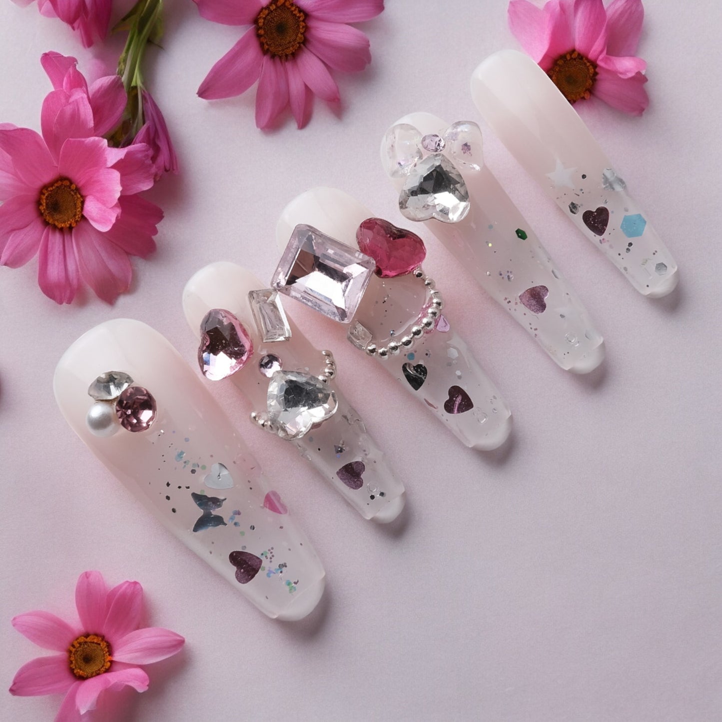 Rhinestone Hearts