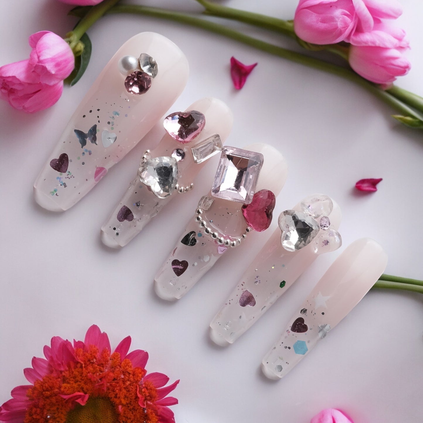 Rhinestone Hearts