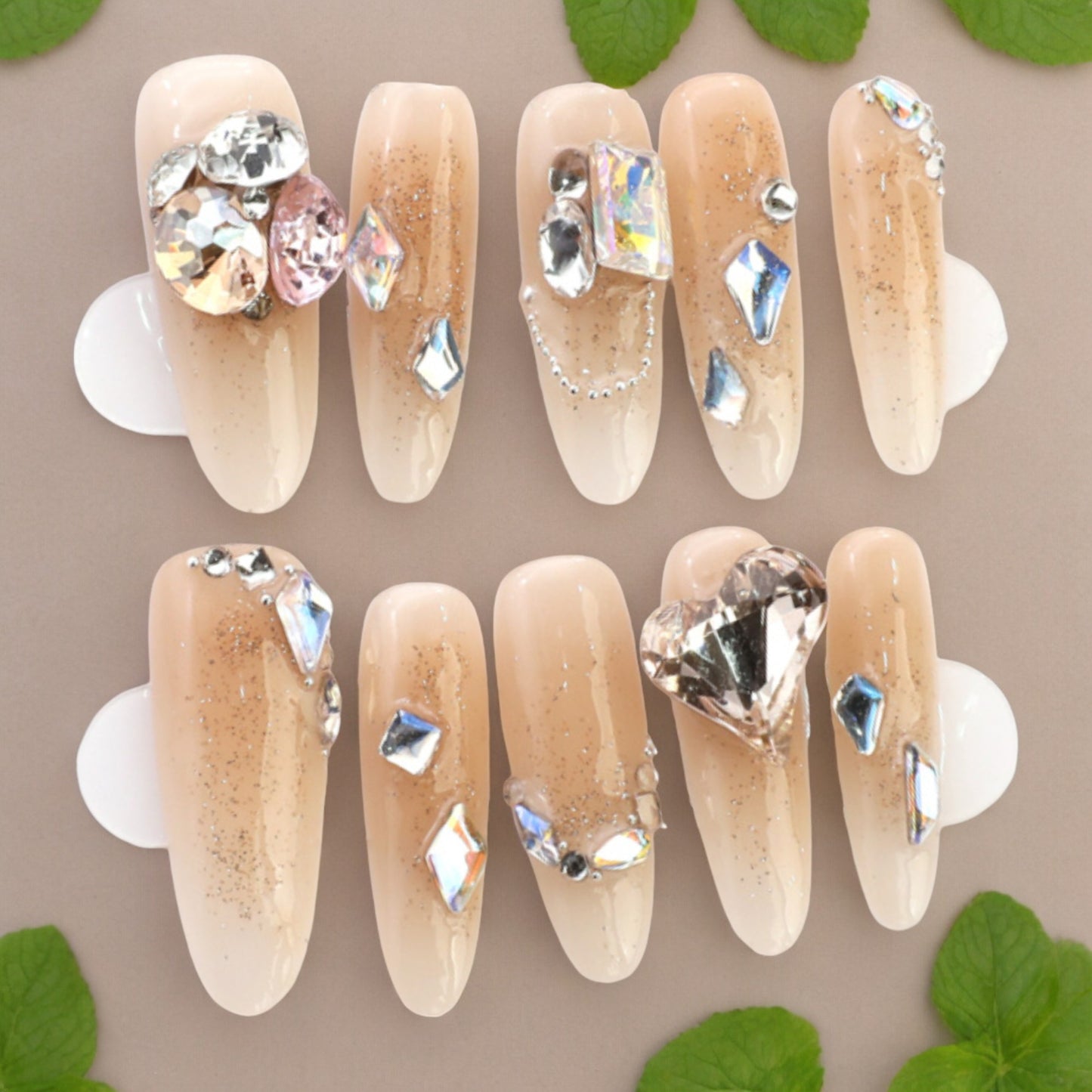 Crystal Heart Nude