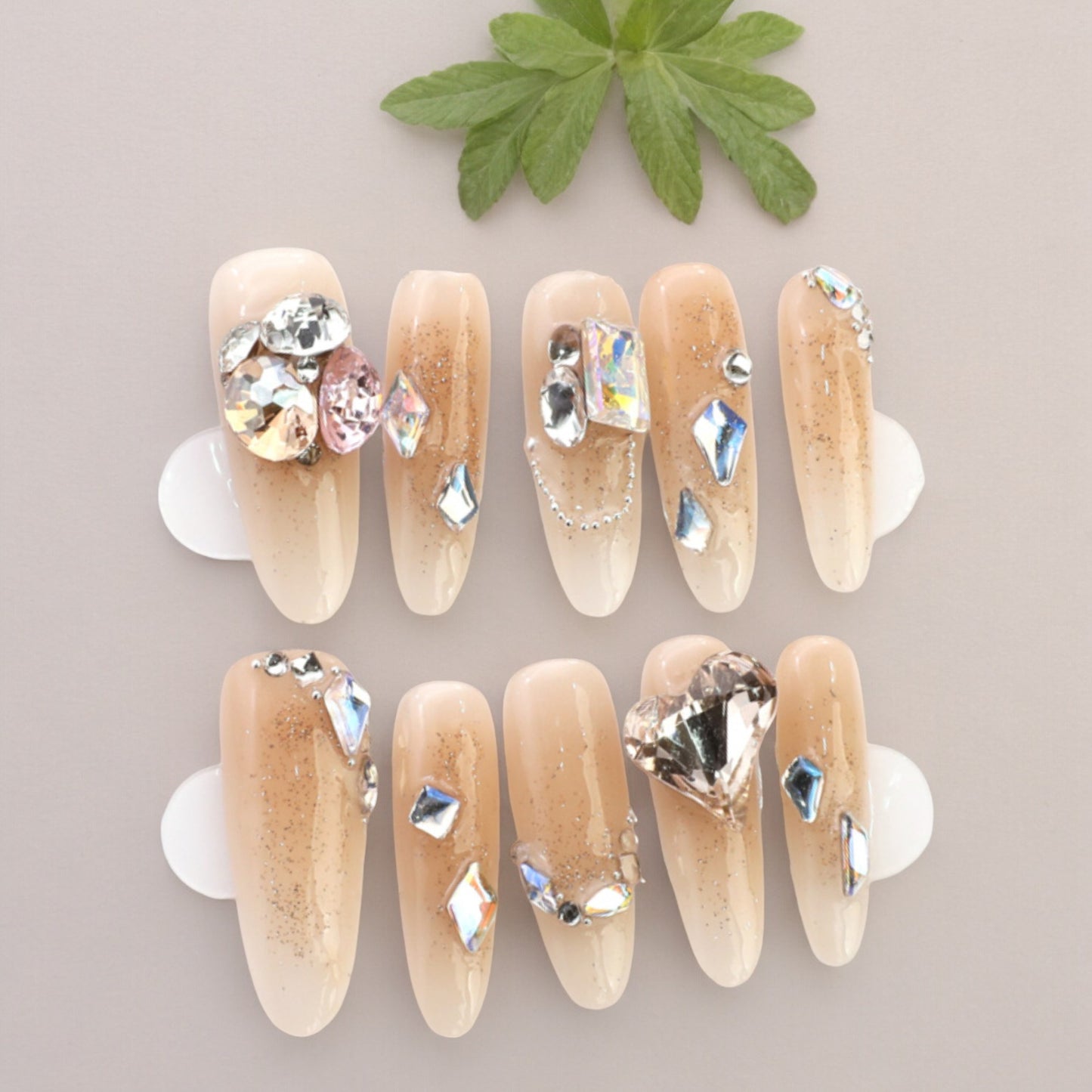 Crystal Heart Nude