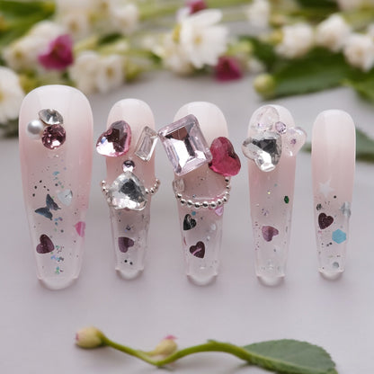 Rhinestone Hearts