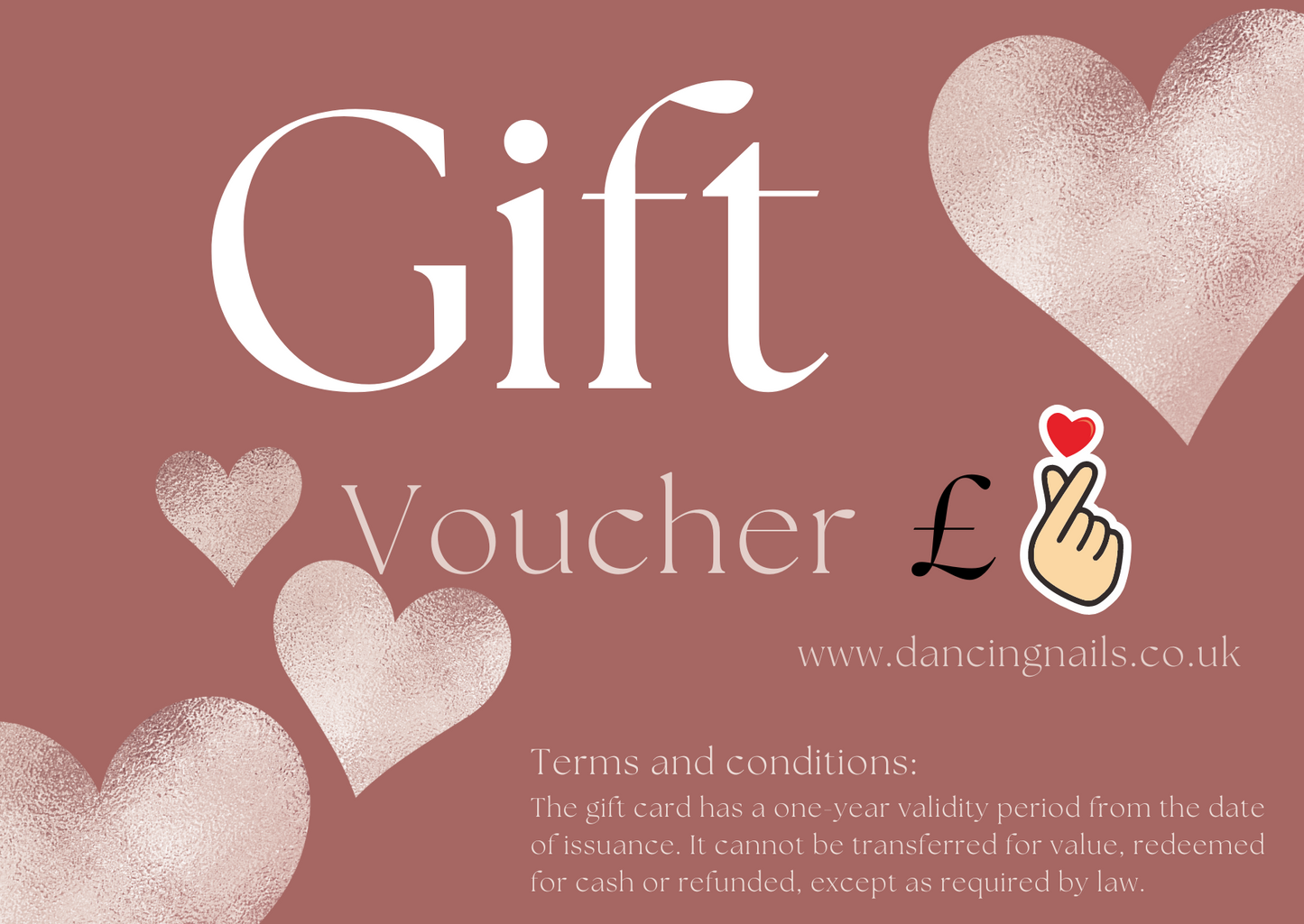 Gift Card -Dancing Nails