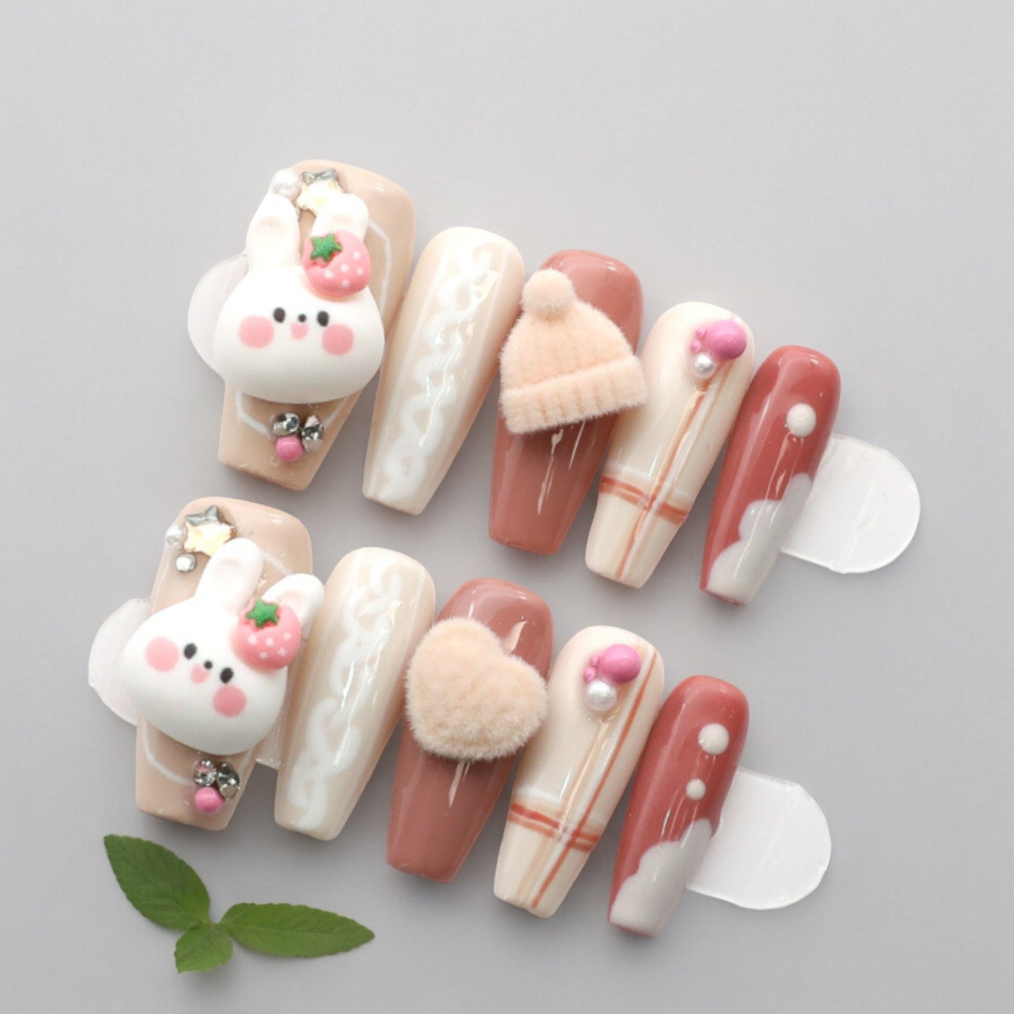 3D Cartoon Cuty Rabbit -Long Coffin