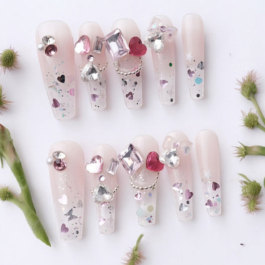Rhinestone Hearts